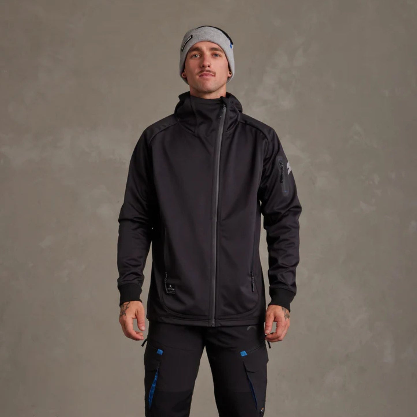 ANTHEM MEN'S TECH STRETCH SOFT-SHELL JACKET - BLACK