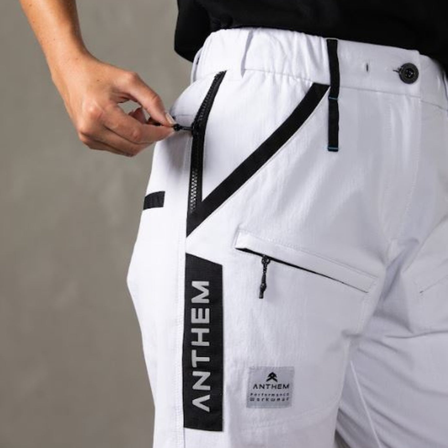 ANTHEM WOMEN'S TRIUMPH PANT WITH TAPE - WHITE