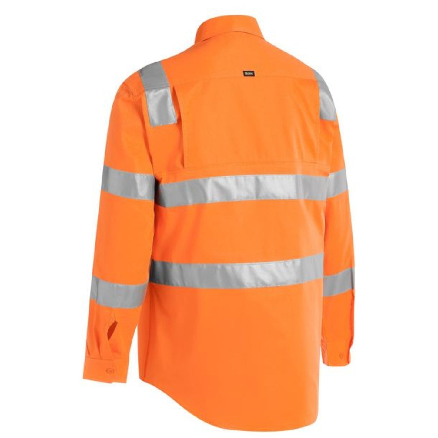BISLEY TAPED BIOMOTION COOL LIGHTWEIGHT VIC RAIL SHIRT - RAIL ORANGE
