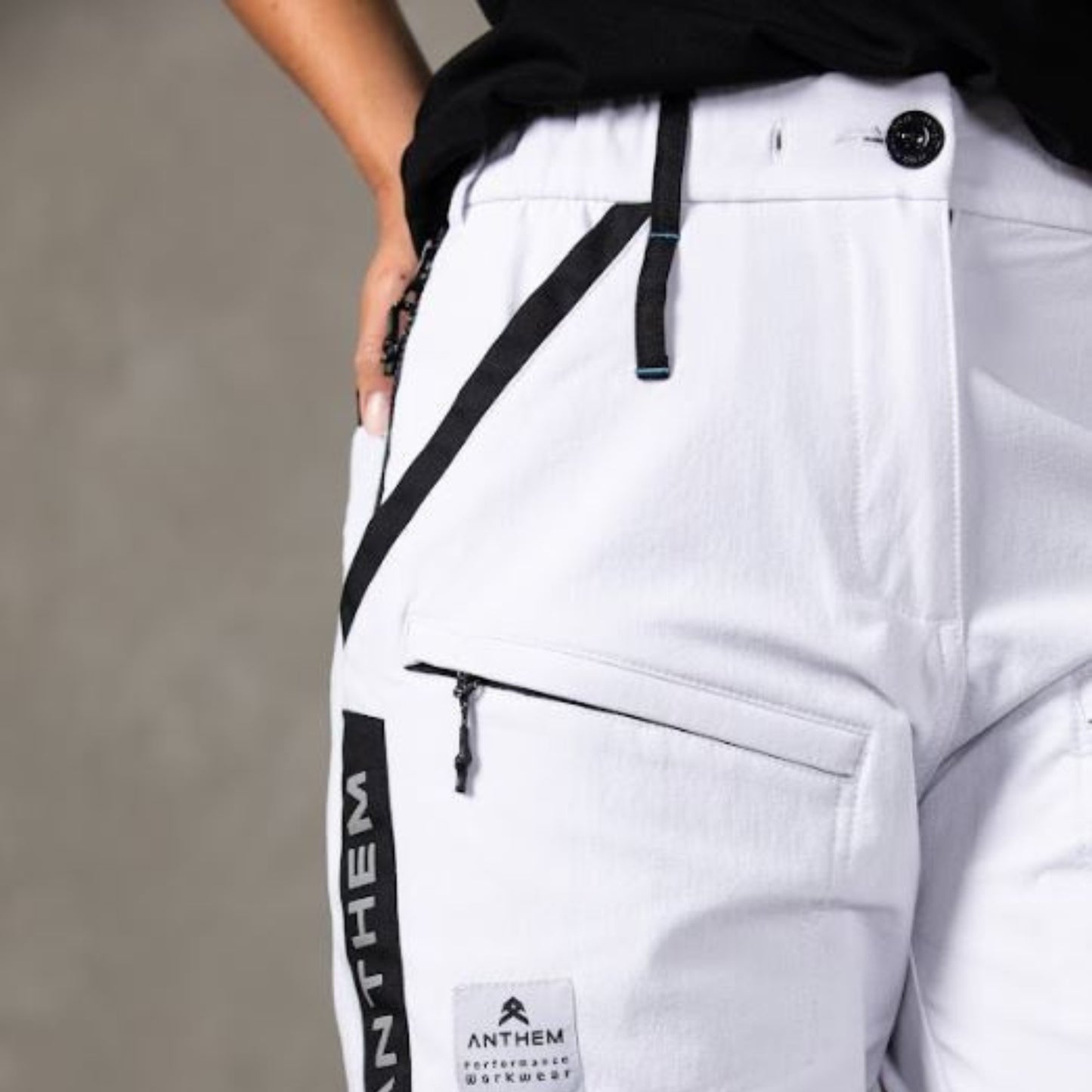 ANTHEM WOMEN'S TRIUMPH PANT WITH TAPE - WHITE