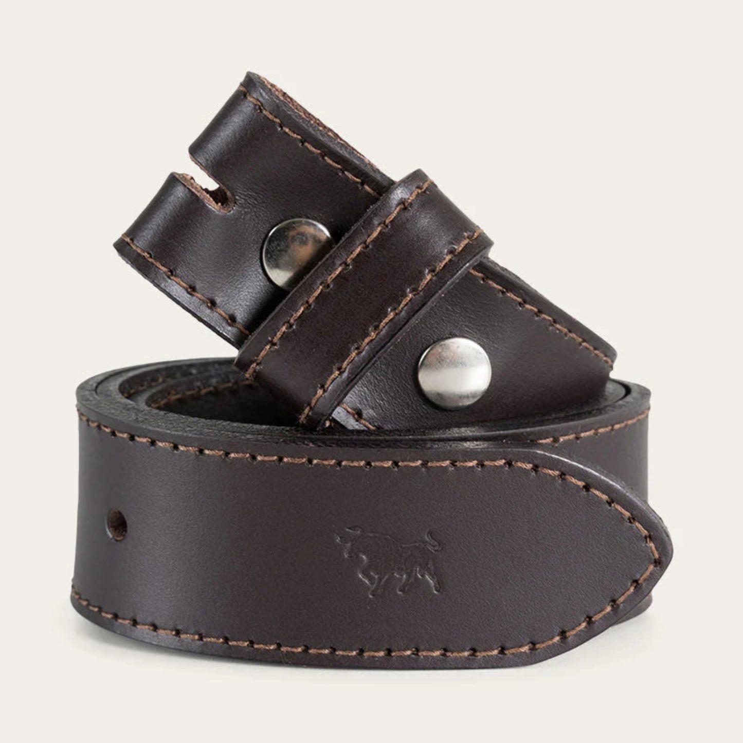 RINGERS WESTERN TIBBS LEATHER BELT STRAP DARK CHOCOLATE