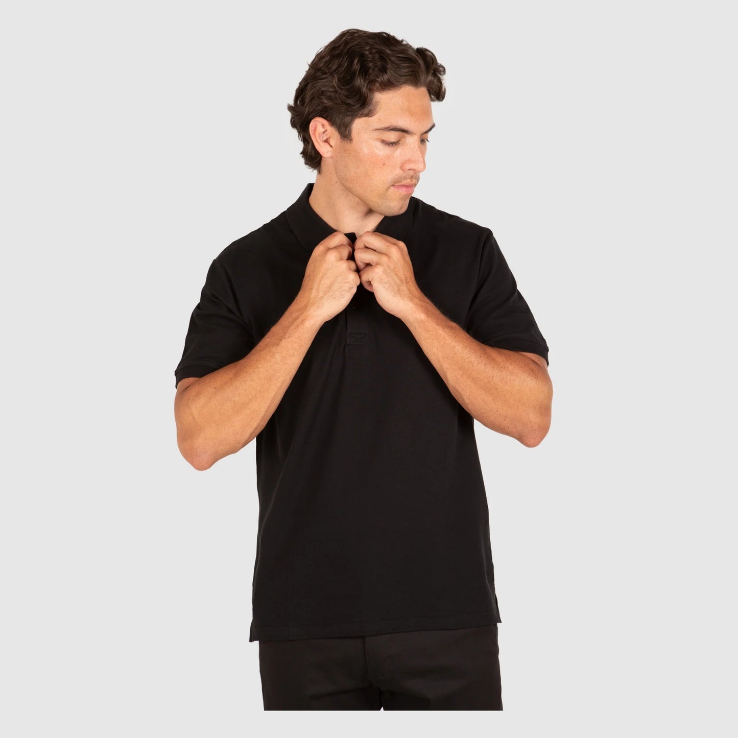 MEN'S QUEST POLO SHIRT - BLACK