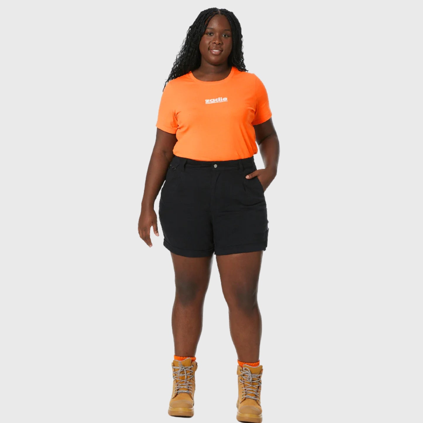 ZADIE WORKWEAR THE WORKZ SHORT - BLACK