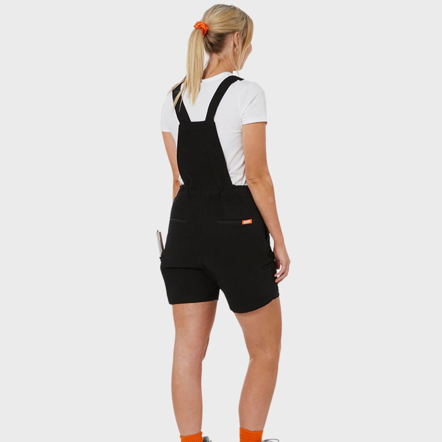 ZADIE WORKWEAR THE GRIND SHORTALL - BLACK