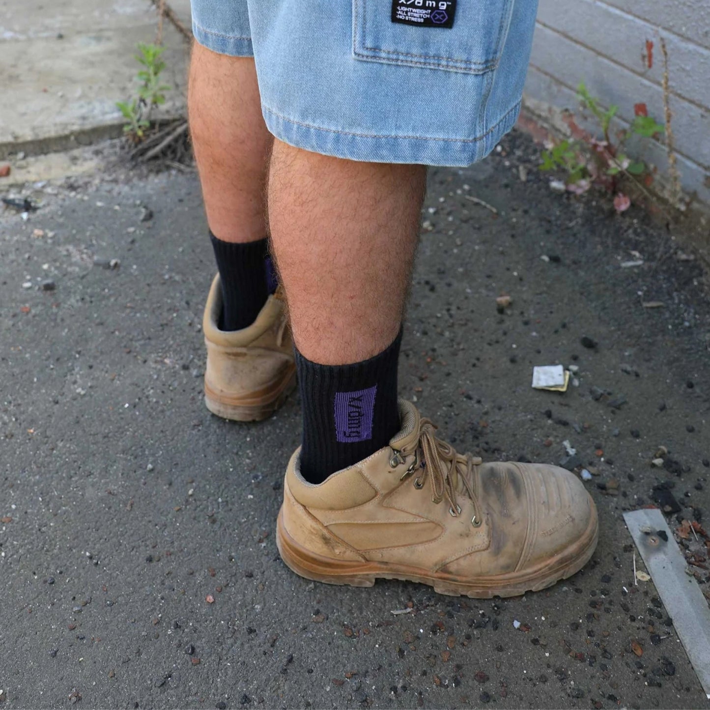 X-DMG X70 WORK SOCKS 4 PACK - BLACK