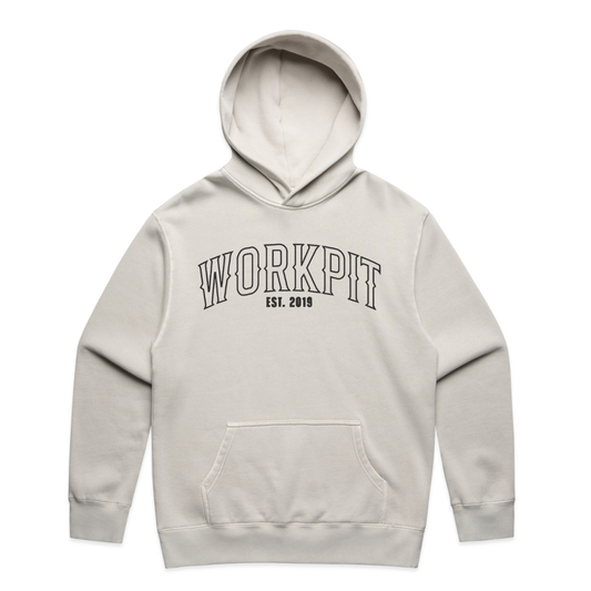 THE WORK PIT HOODIE - FADED BONE