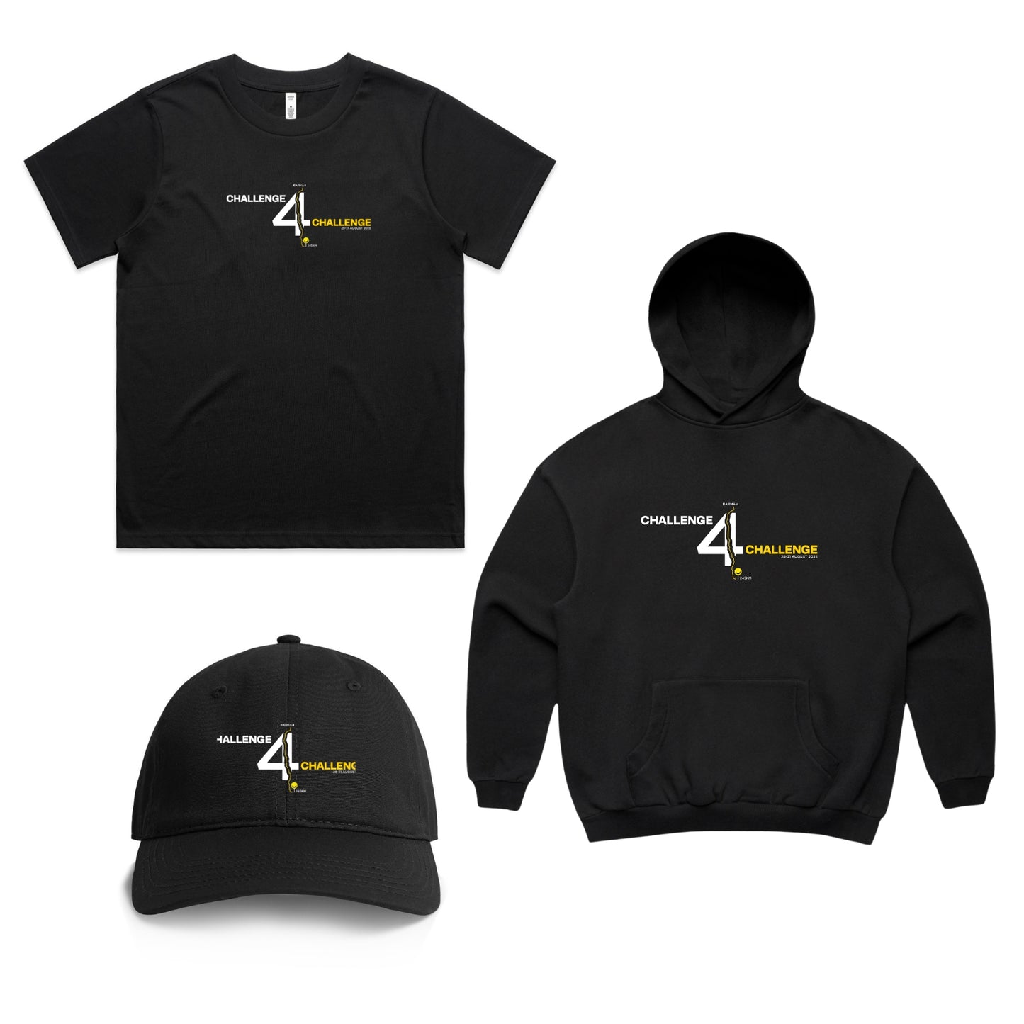 CHALLENGE 4 CHALLENGE (BUNDLE) WOMEN'S HOODIE, TEE, & CAP