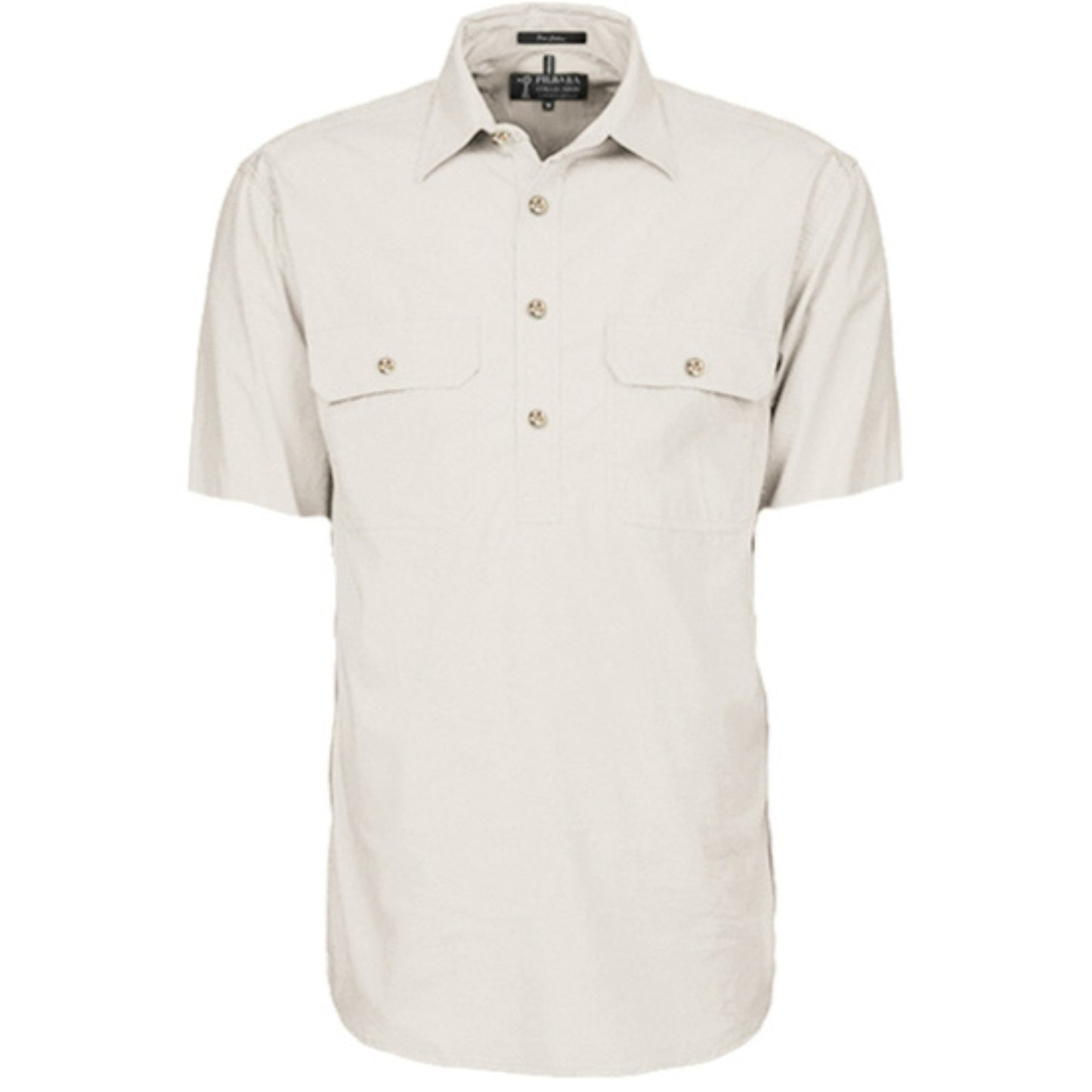 RITEMATE MENS PILBARA CLOSED FRONT SHORT SLEEVE SHIRT