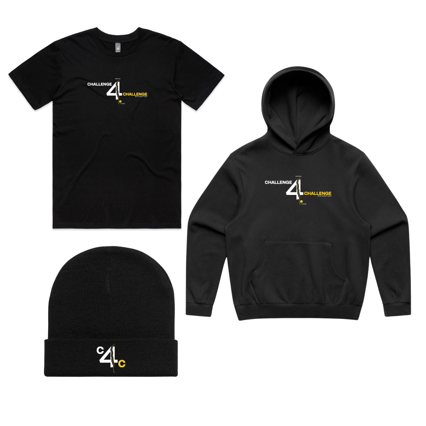 CHALLENGE 4 CHALLENGE (BUNDLE) MEN'S HOODIE, TEE, & BEANIE