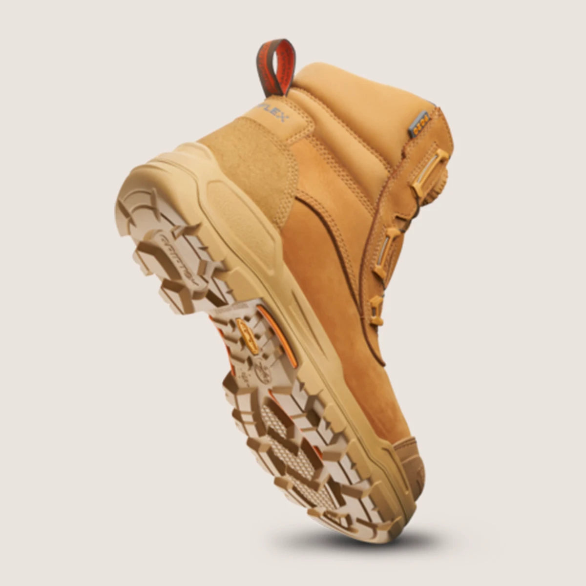 BLUNDSTONE ROTOFLEX MAX VIBRAM SOLE BOA LACE SAFETY BOOTS - WHEAT