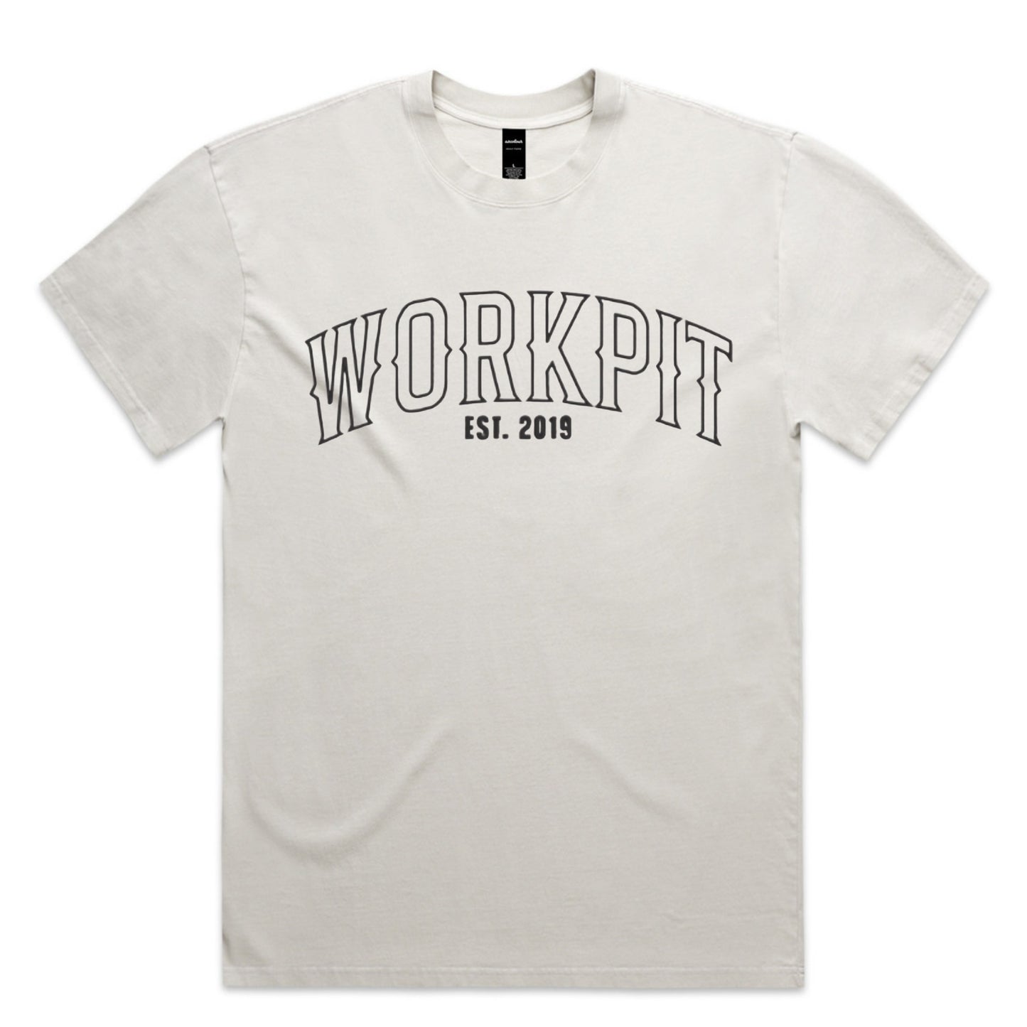 THE WORK PIT TEE - FADED BONE