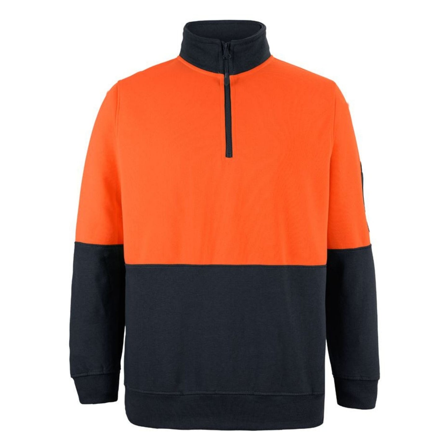 JB's HV 1/2 ZIP FLEECY ORANGE/NAVY-L