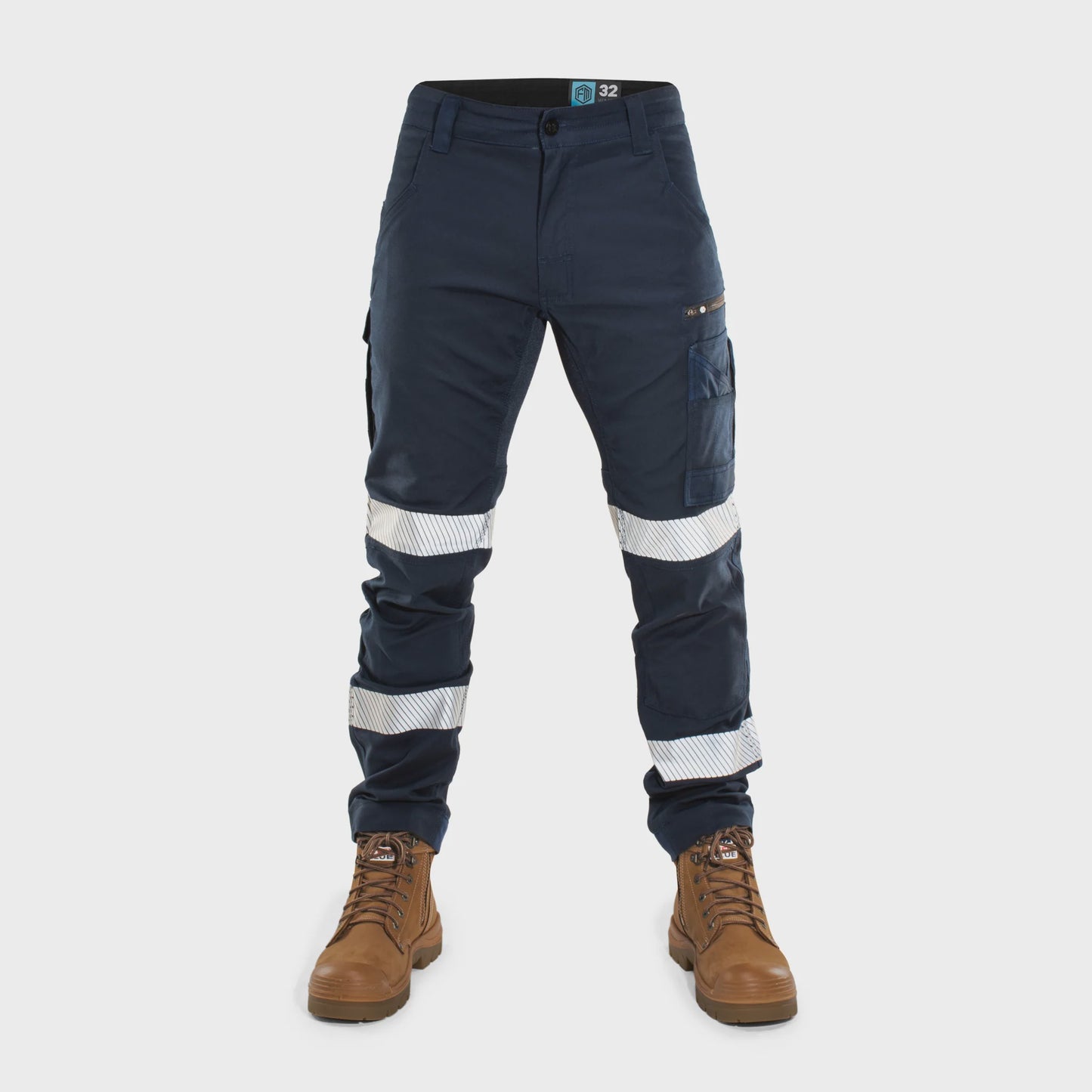 FORM FB2T | REFLECTIVE TAPED WORK PANTS - NAVY