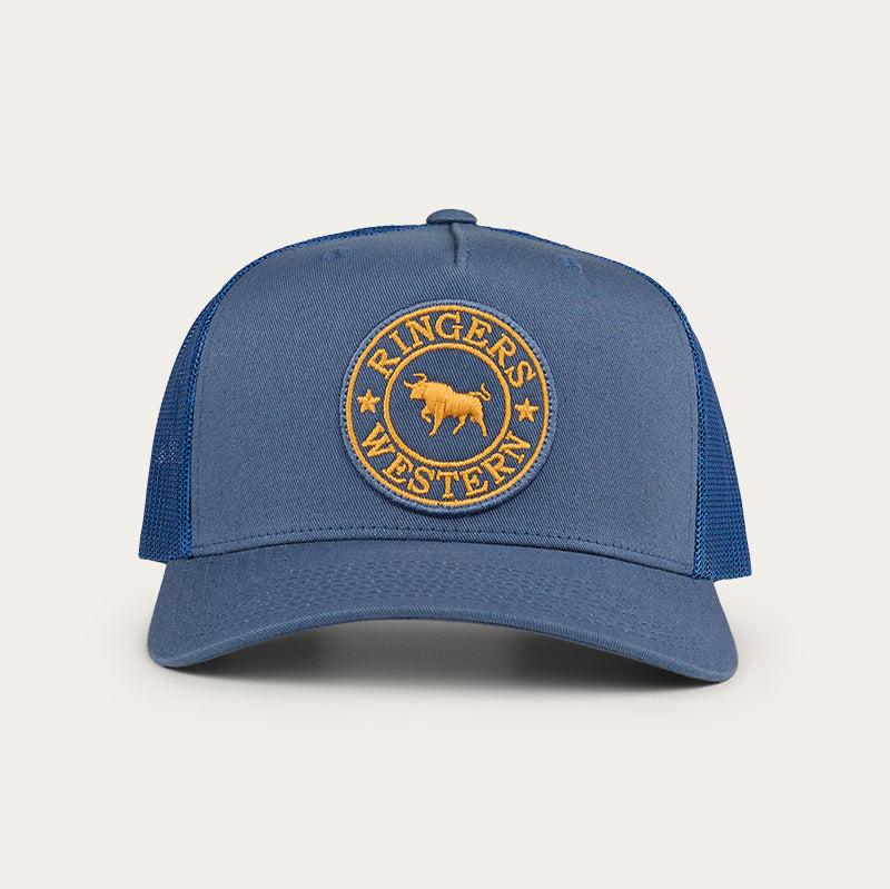 Signature Bull Trucker Cap - Yale Blue/Gold