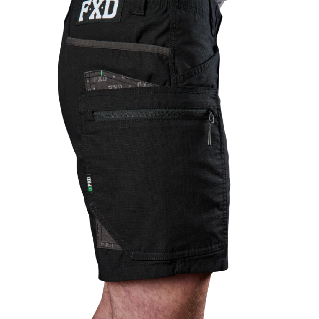 FXD WS-6 STRETCH CARGO SHORTS - BLACK