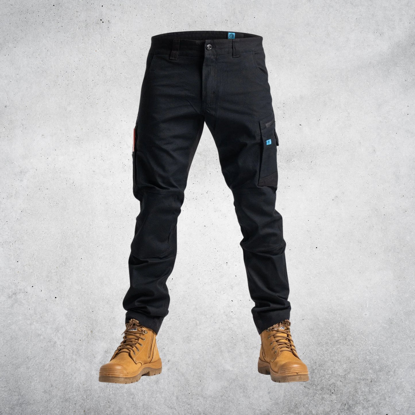 FORM | P2 NDUR STRAIGHT CANVAS WORK PANTS -BLACK