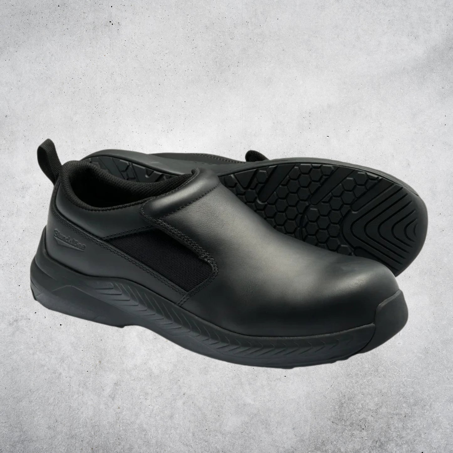 BLUNDSTONE 848 UNISEX SAFETY SLIP ON JOGGER - BLACK