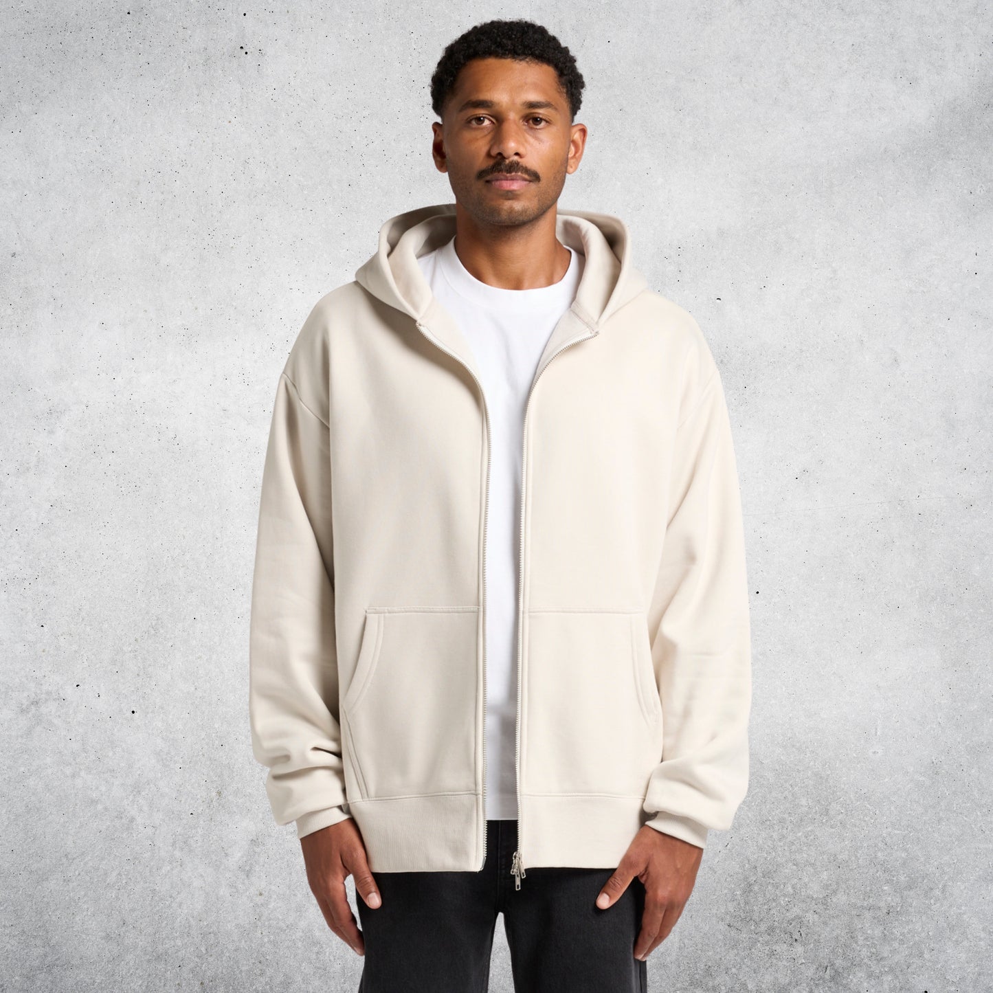 AS COLOUR HEAVY ZIP HOOD