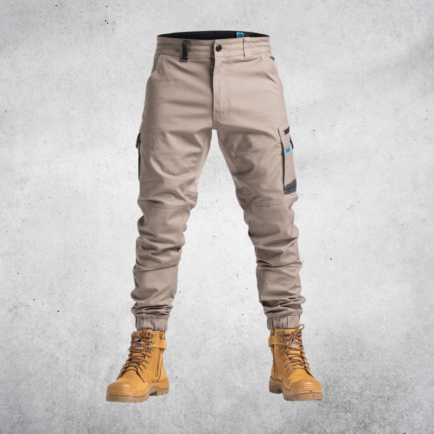 FORM P1 NDUR CUFFED CANVAS WORK PANTS - KHAKI