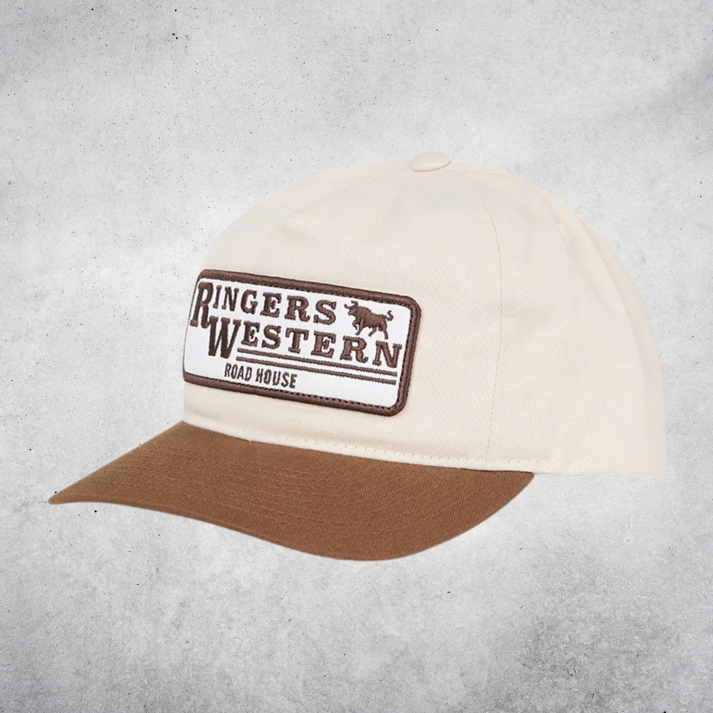 RINGERS WESTERN THE ORIGINAL ROADHOUSE CAP - BONE/BROWN