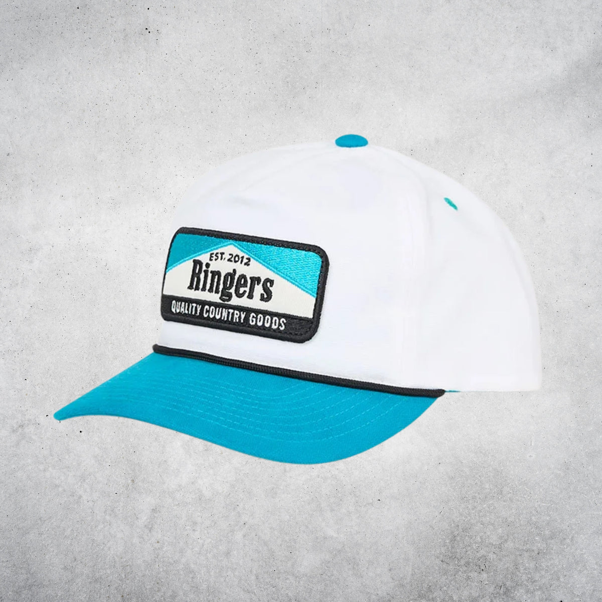 RINGERS WESTERN RANGERS ROADHOUSE CAP - OFF WHITE / TEAL