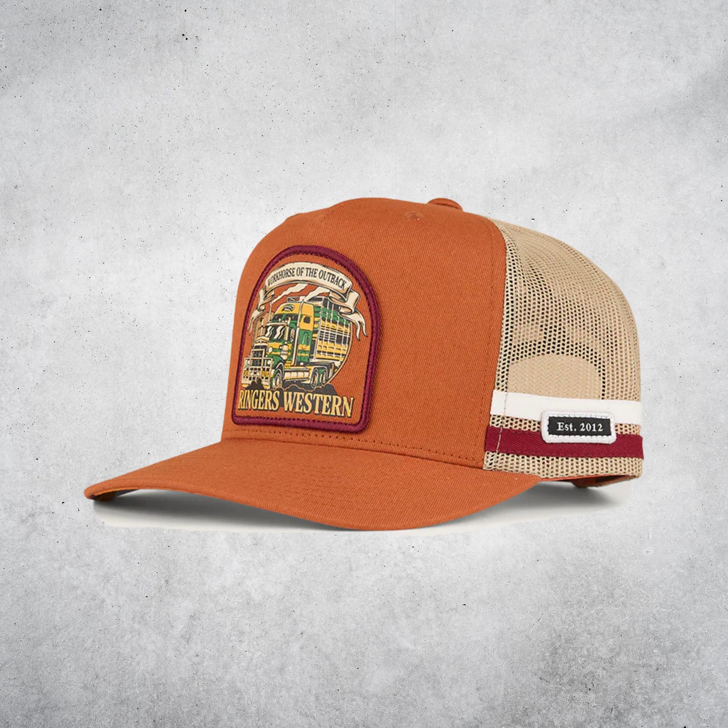 Workhorse Deep Fit Trucker Cap - Rust