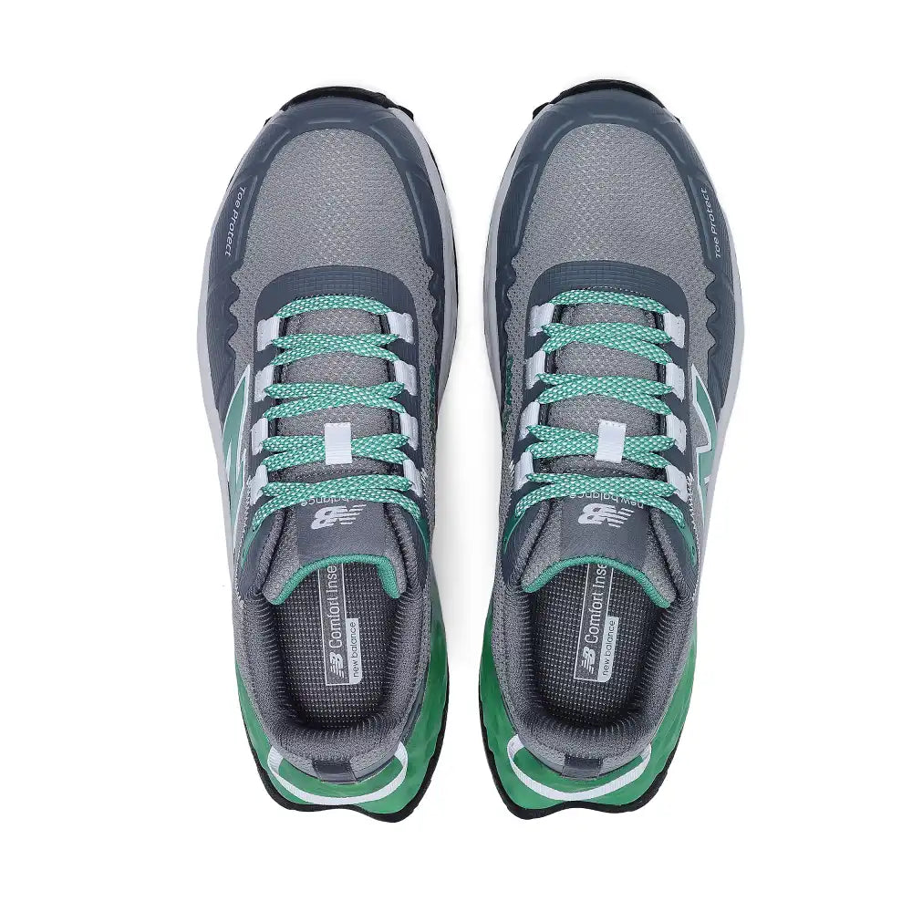 NEW BALANCE MENS CREMORNE SAFETY SNEAKERS - ALLOY/GREEN