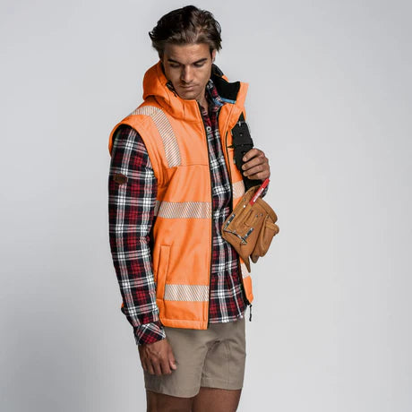 FORM | FT6 Hi Vis Taped Jacket - Orange
