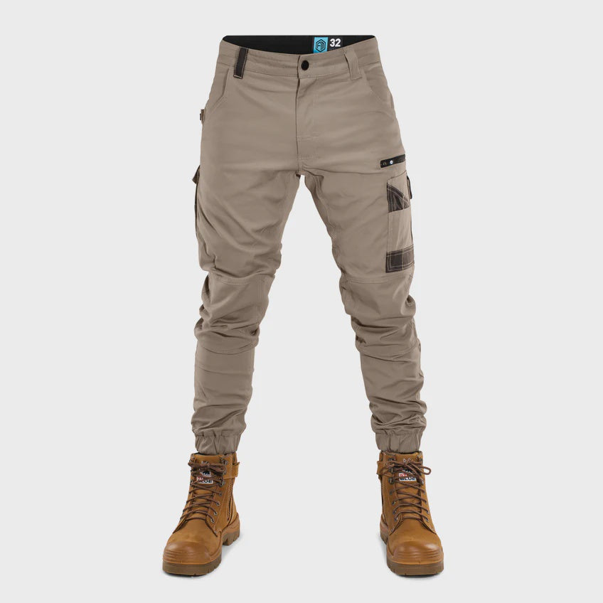 FORM | FB1 CUFFED WORKPANTS - KHAKI