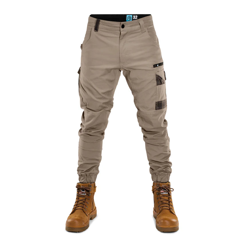FORM | FB1 CUFFED WORKPANTS - KHAKI