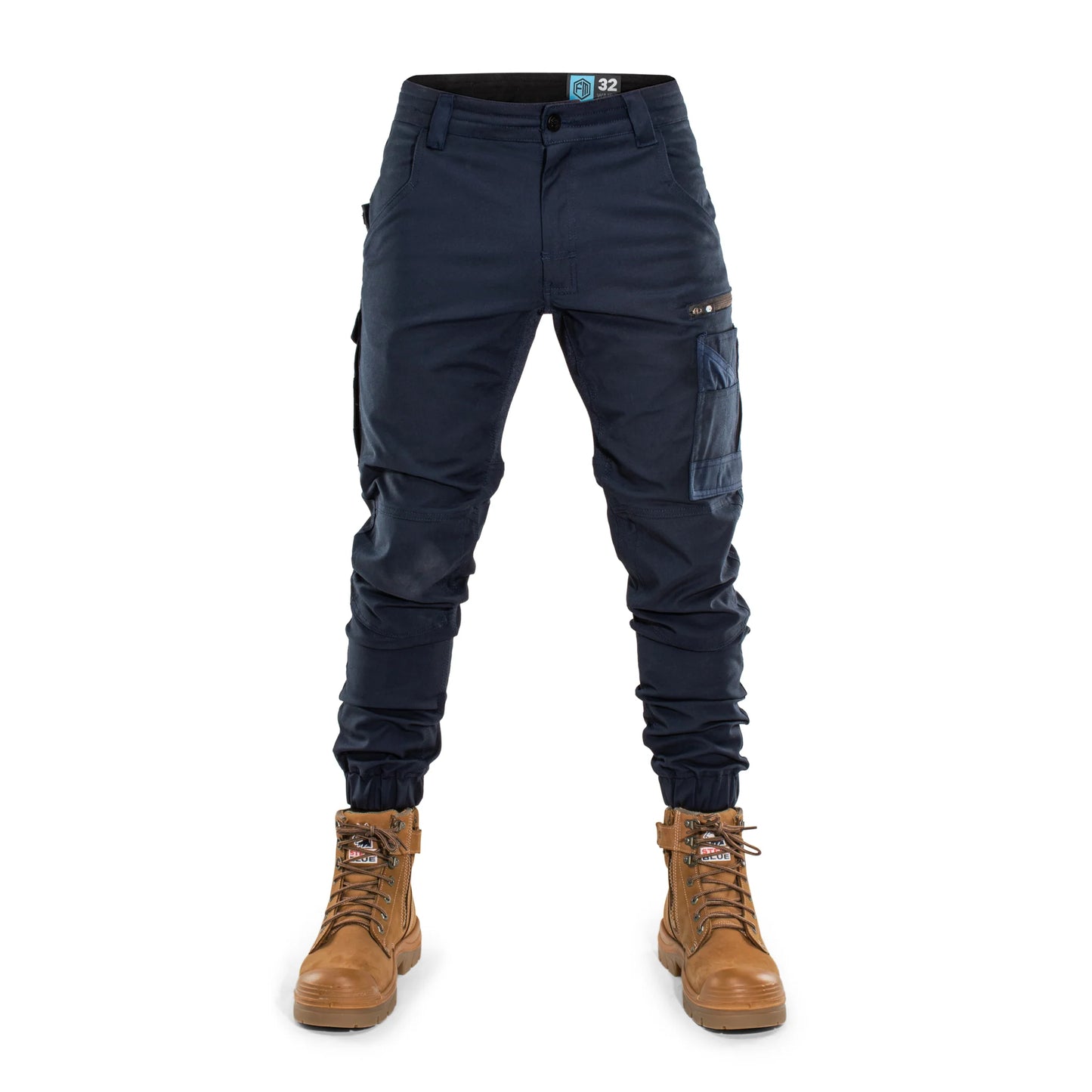 FORM | FB1 CUFFED WORK PANTS - NAVY