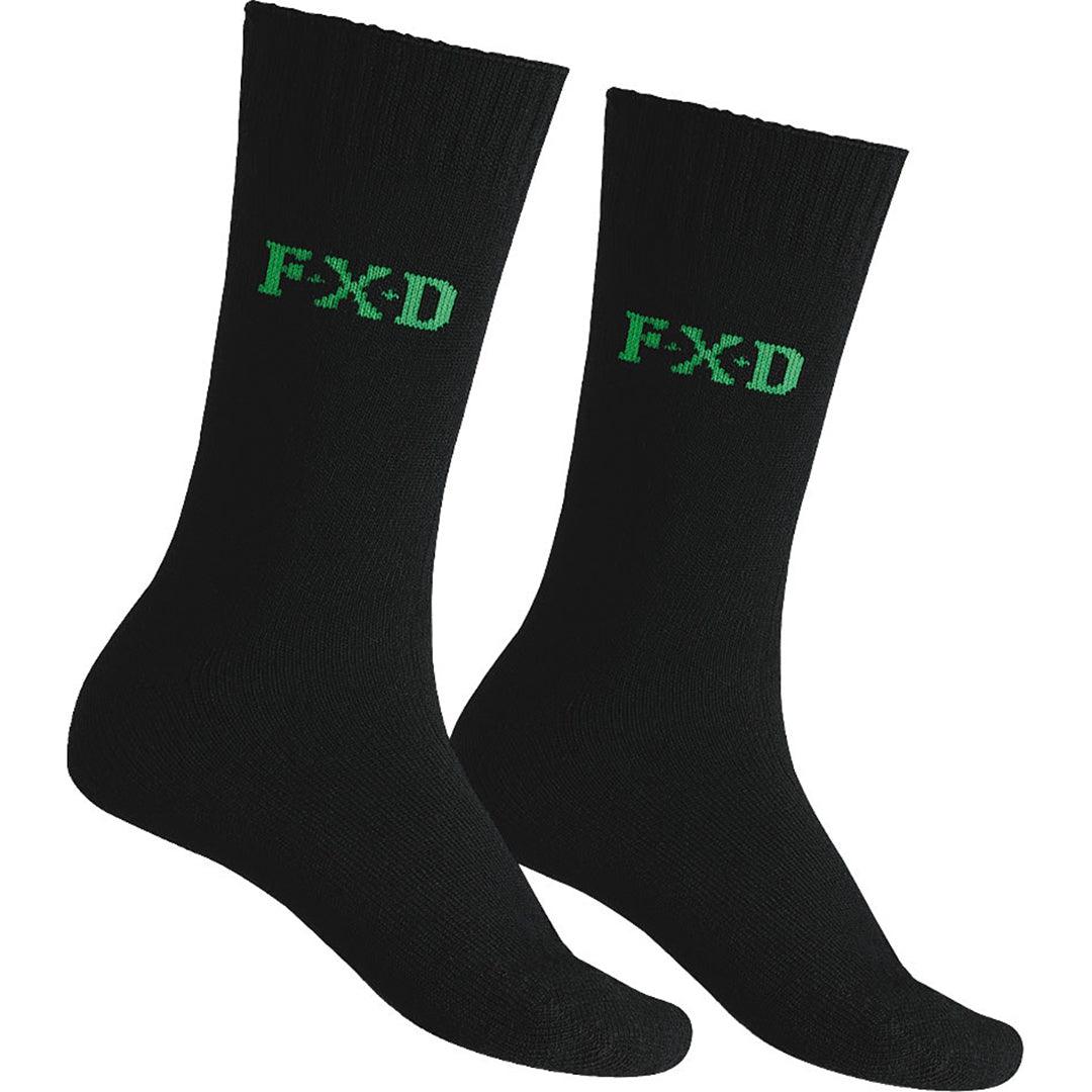 FXD SK - 5 BAMBOO SOCKS 2 PACK - BLACK - The Work Pit