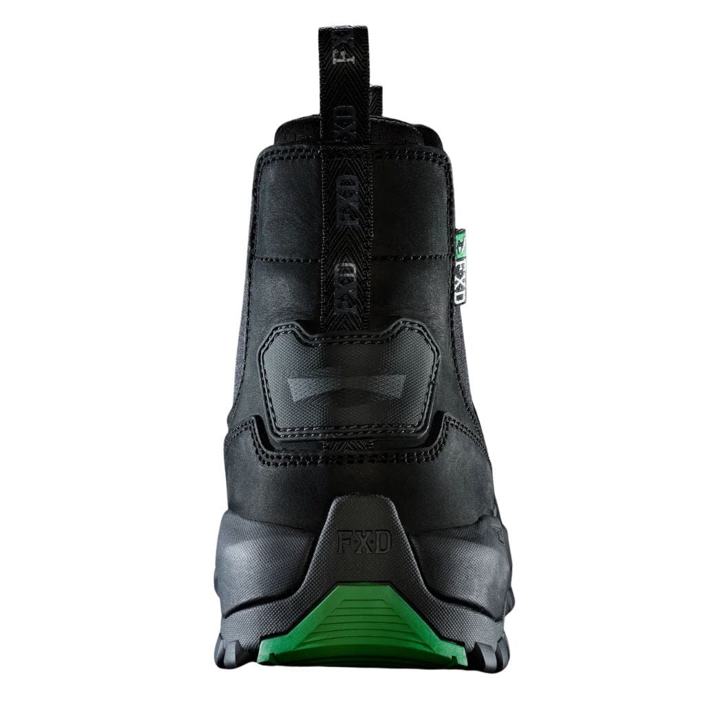 FXD WB - 4 ELASTIC SIDE SAFETY BOOT BLACK - The Work Pit