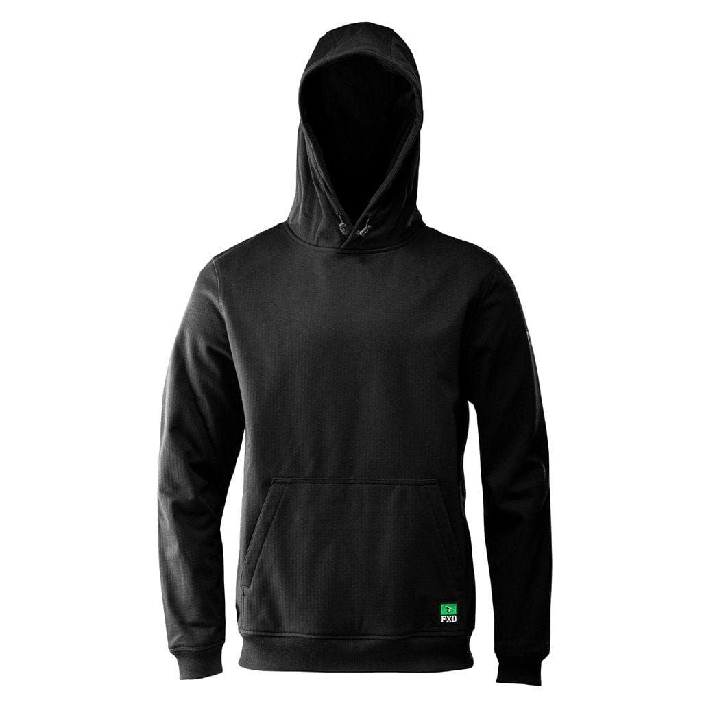 FXD WF - 1 WORK FLEECE HOODY BLACK - The Work Pit