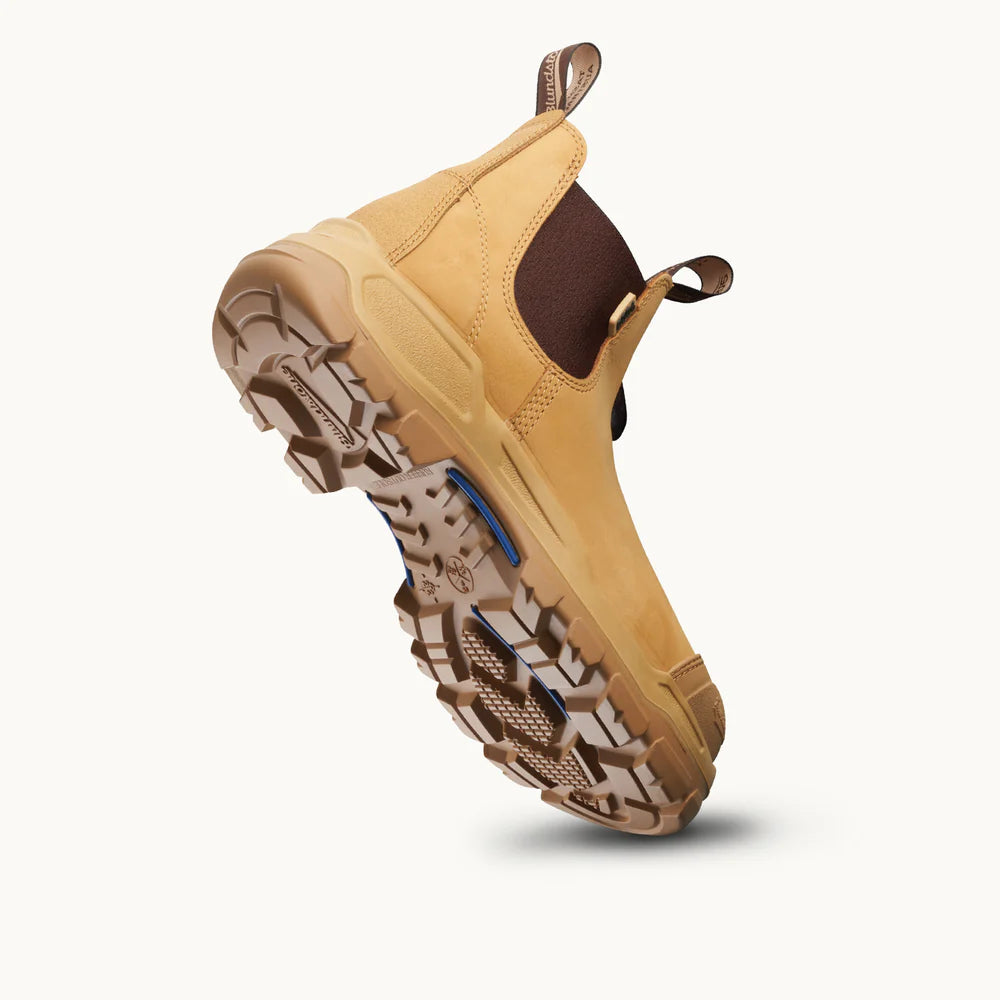 BLUNDSTONE #9000 UNISEX SAFETY SLIP-ON BOOTS - WHEAT