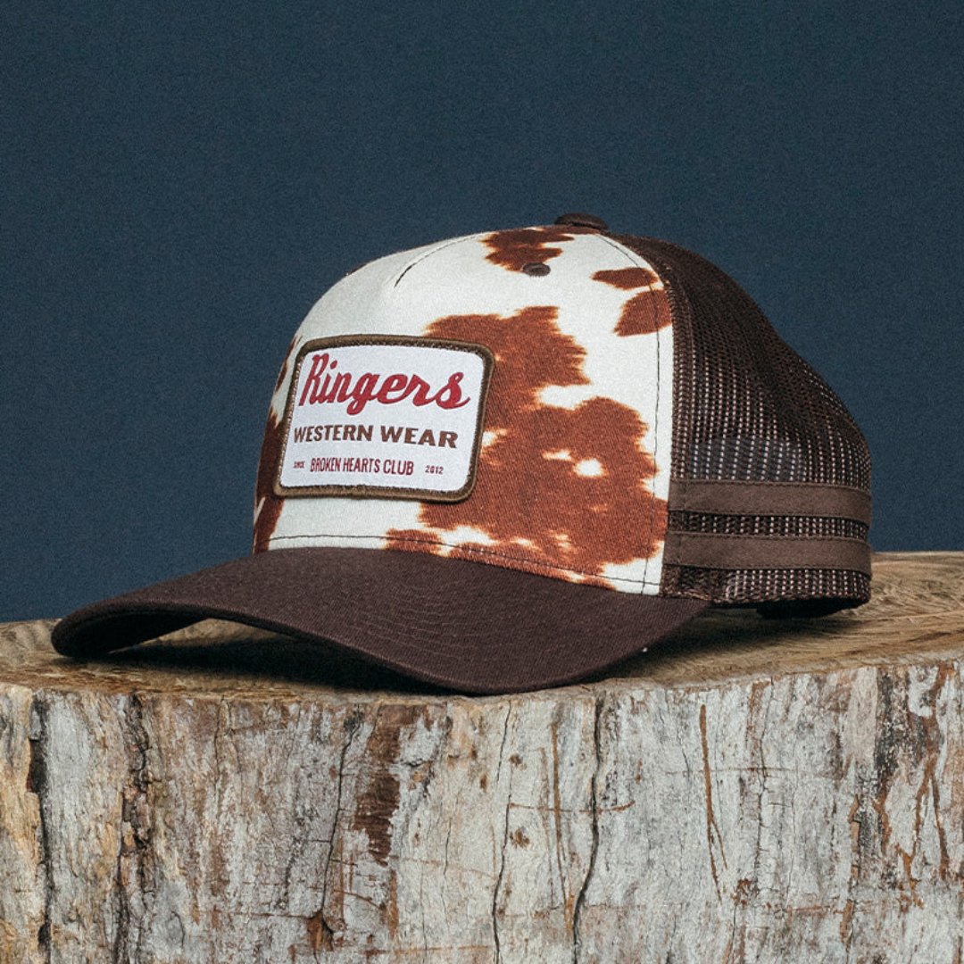 RINGERS WESTERN DAISY TRUCKER CAP - CHOCOLATE - The Work Pit