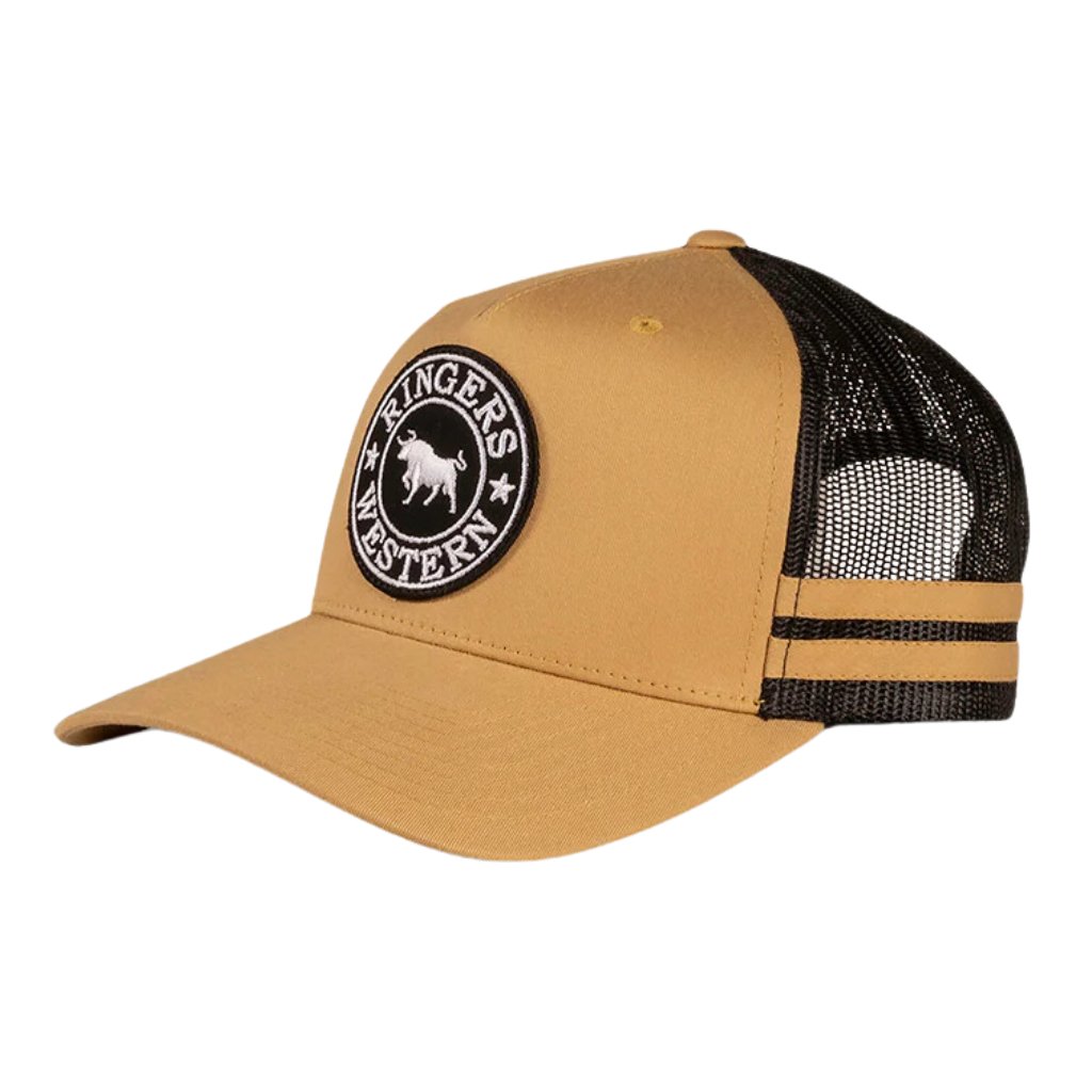 RINGERS WESTERN McCOY TRUCKER CAP - CLAY / BLACK - The Work Pit