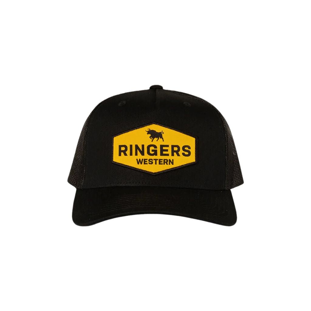 RINGERS WESTERN SCOTTY TRUCKER CAP - BLACK - The Work Pit