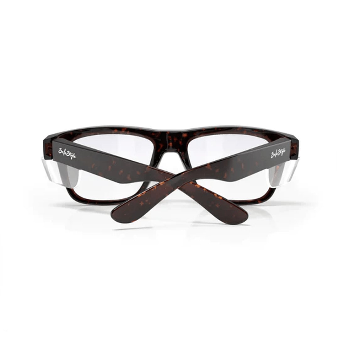 SAFESTYLE FUSIONS BROWN TORT FRAME/CLEAR UV400 - The Work Pit