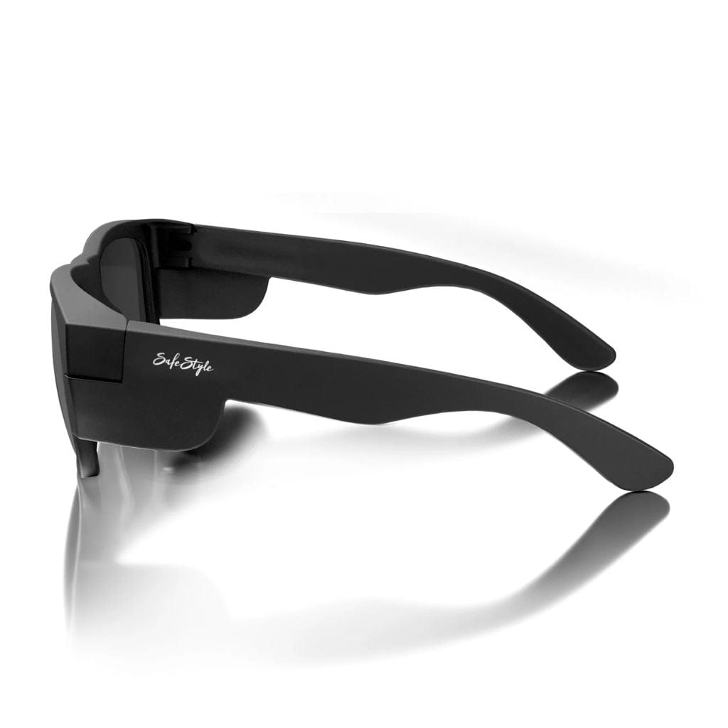 SAFESTYLE FUSIONS MATTE BLACK FRAME/POLARISED UV400 LENS - The Work Pit