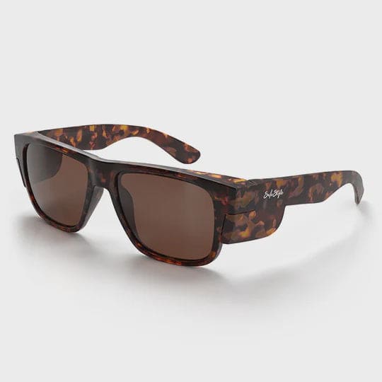 SAFESTYLE FUSIONS MATTE TORT FRAME BROWN POLARISED LENS - The Work Pit