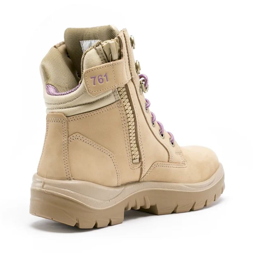 STEEL BLUE SOUTHERN CROSS ZIP LADIES BOOT - SAND - The Work Pit