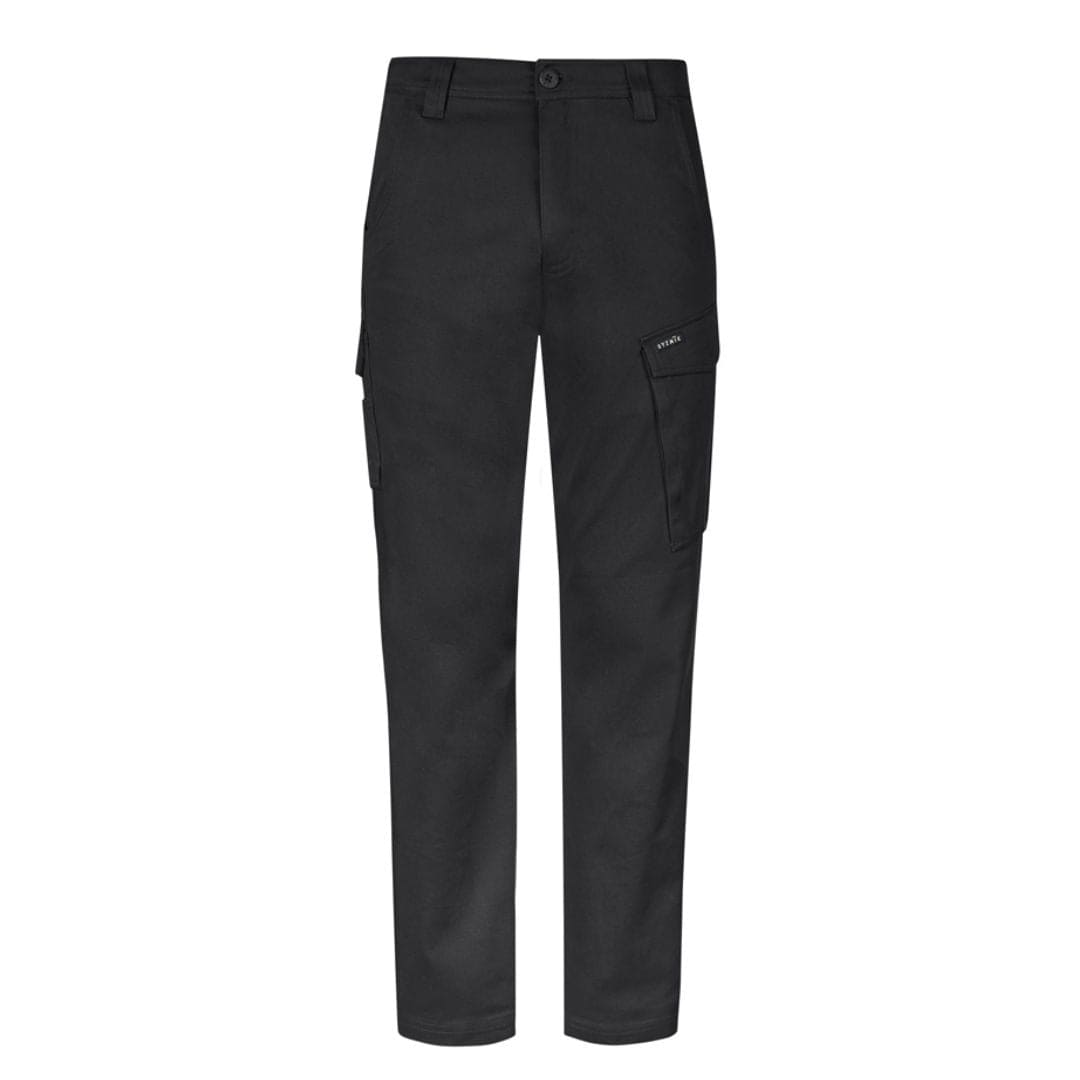 SYZMIK MENS STRETCH CARGO PANT - BLACK - The Work Pit