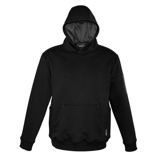 SYZMIK UNISEX MULTI POCKET HOODIE - BLACK - The Work Pit