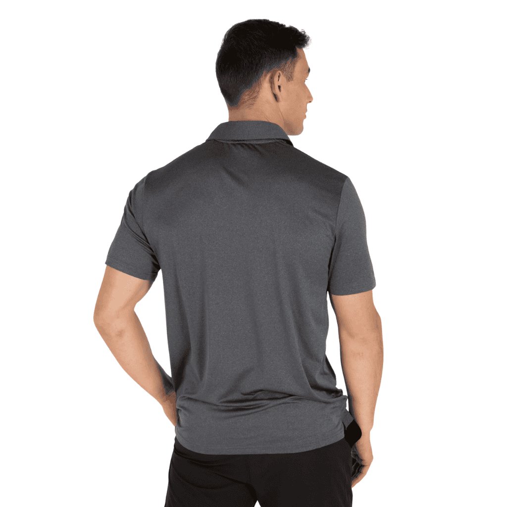 UNIT MENS ELITE FLEX POLO SHIRT CHAR HEATHER - The Work Pit