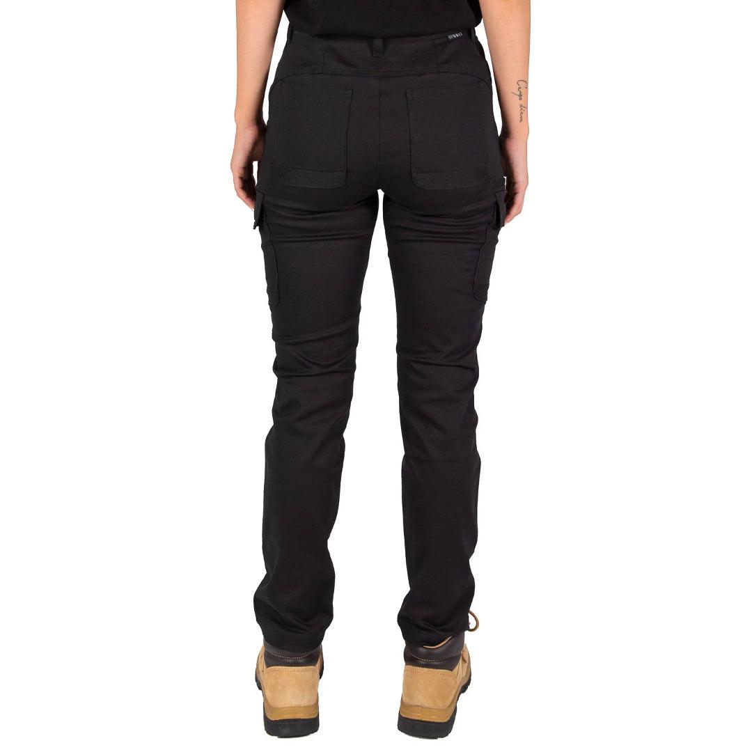 UNIT WOMENS STAPLE CARGO PANTS - BLACK - The Work Pit
