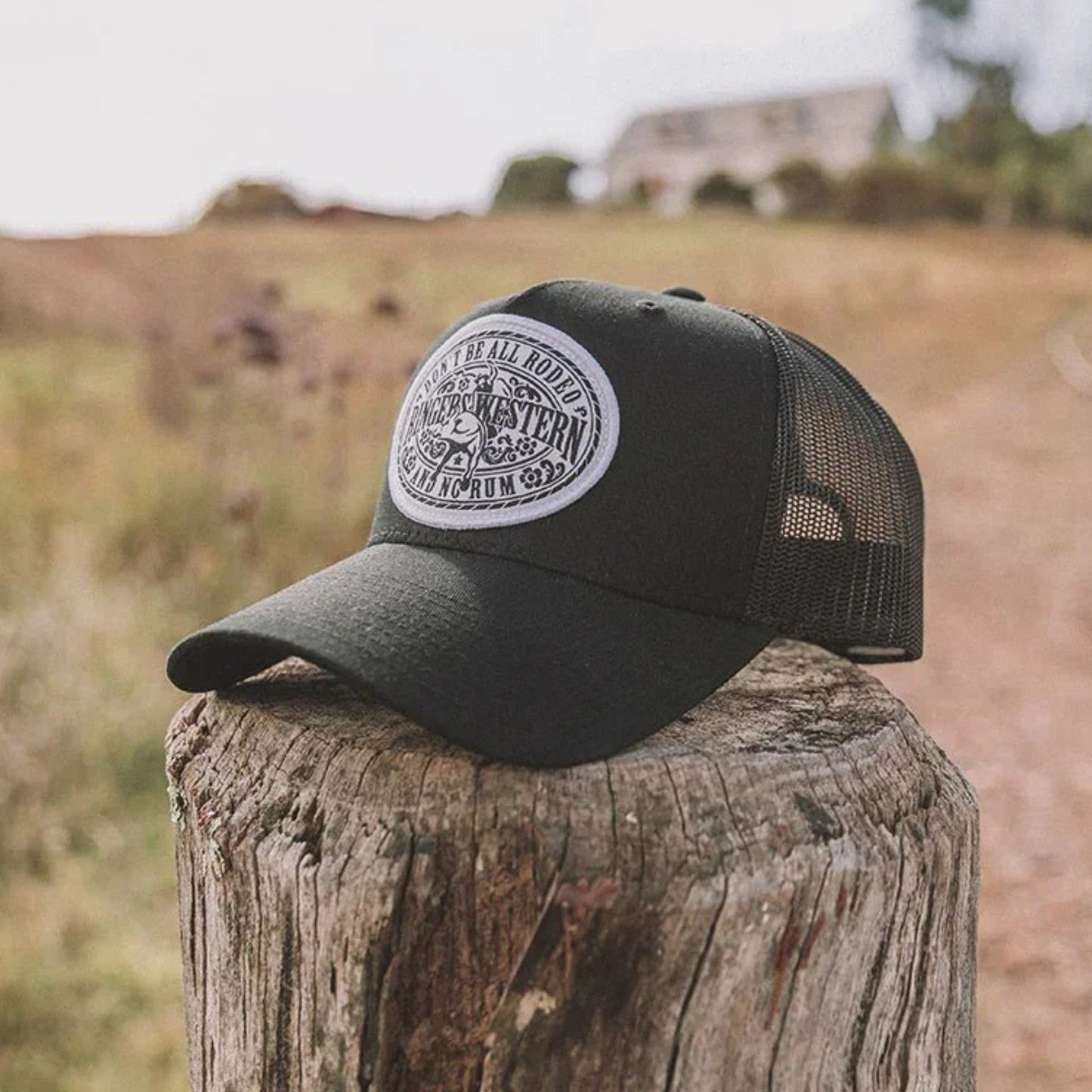 RINGERS WESTERN DALTON TRUCKER CAP - BLACK