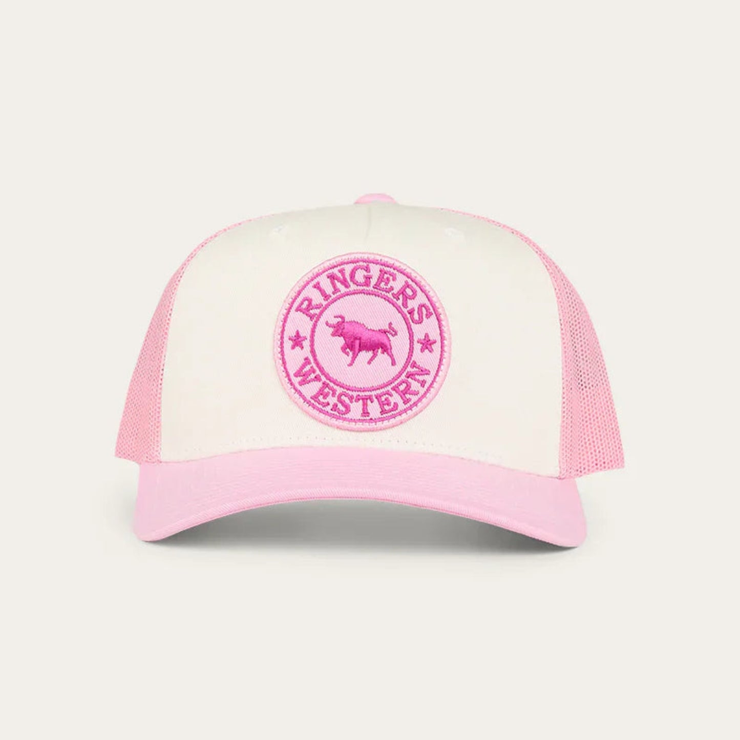 Signature Bull Kids Trucker Cap - Pastel Pink