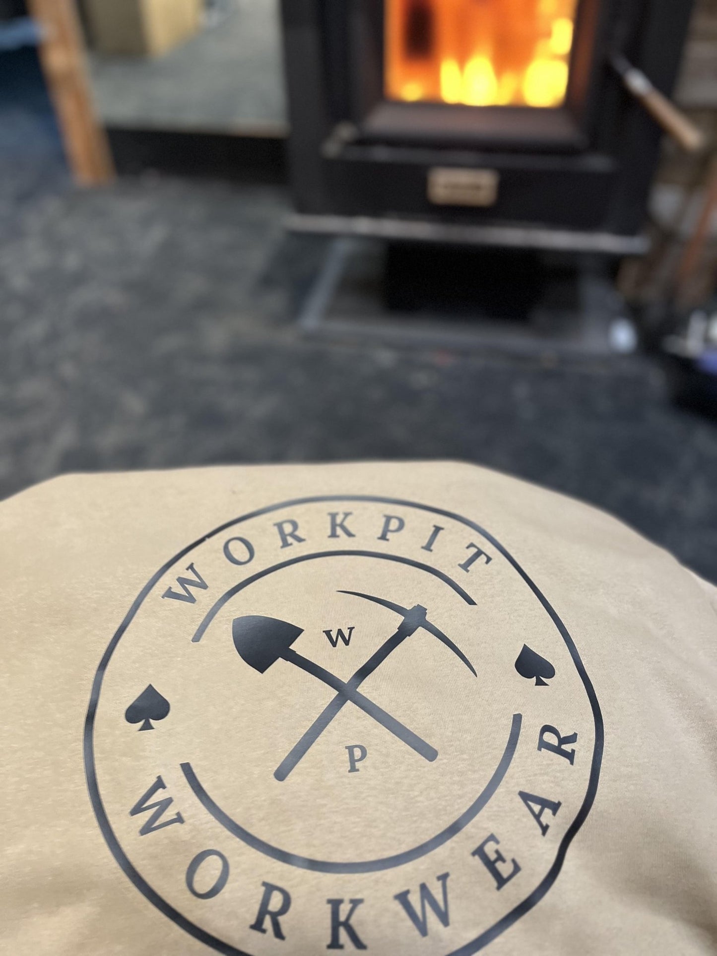 WORKPIT PICK & SHOVEL 400GSM HEAVY HOODIE - SAND - The Work Pit