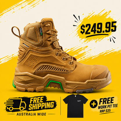 FXD - DURA X1 - NITROCORE™ HIGH CUT, HIGH PERFORMANCE WORK BOOTS -  WHEAT